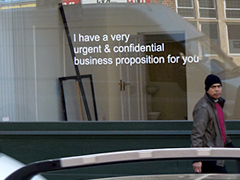 On Spam, Business Proposals (London)